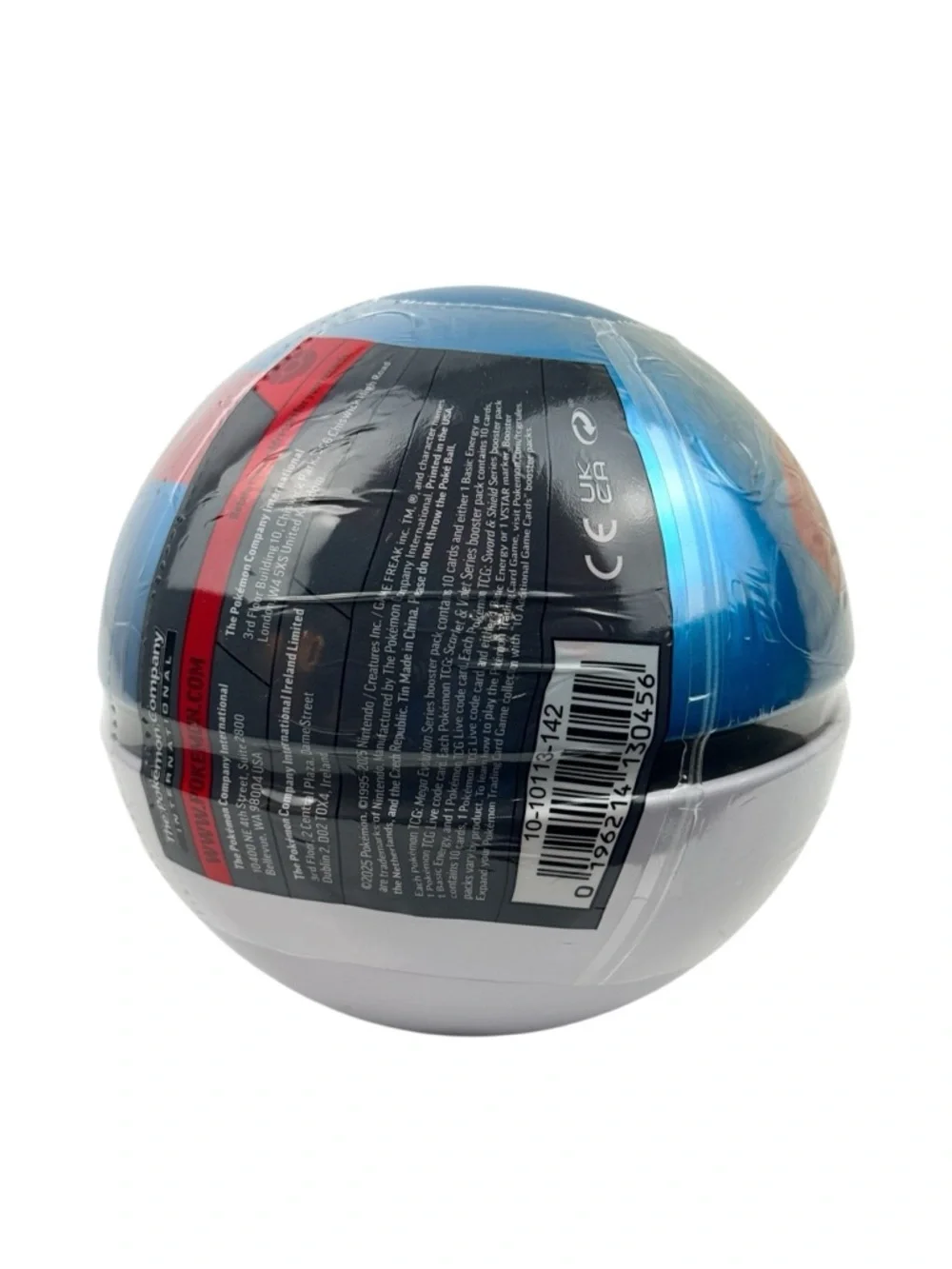 Pokémon TCG Great Ball Tin E25 Sealed Poké Ball Collector Tin New Blue & White